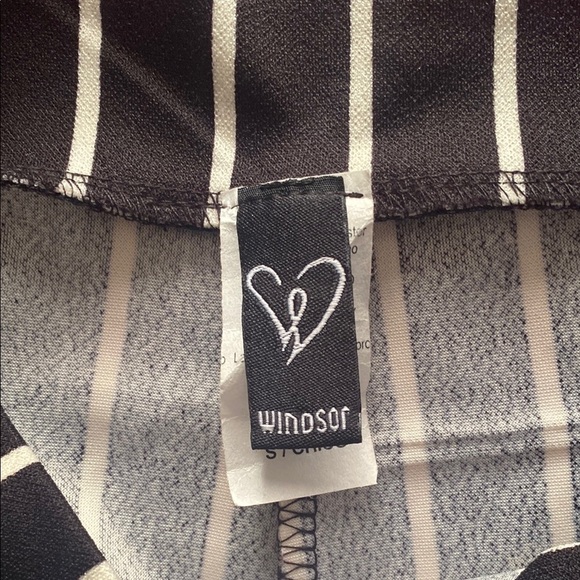 Windsor Black and White Wide Leg Jumpsuit with Tailored Stripes - Picture 5 of 8